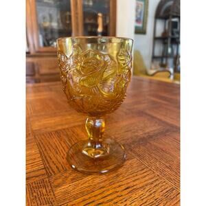 Madonna Inn Vintage Fenton glass goblet